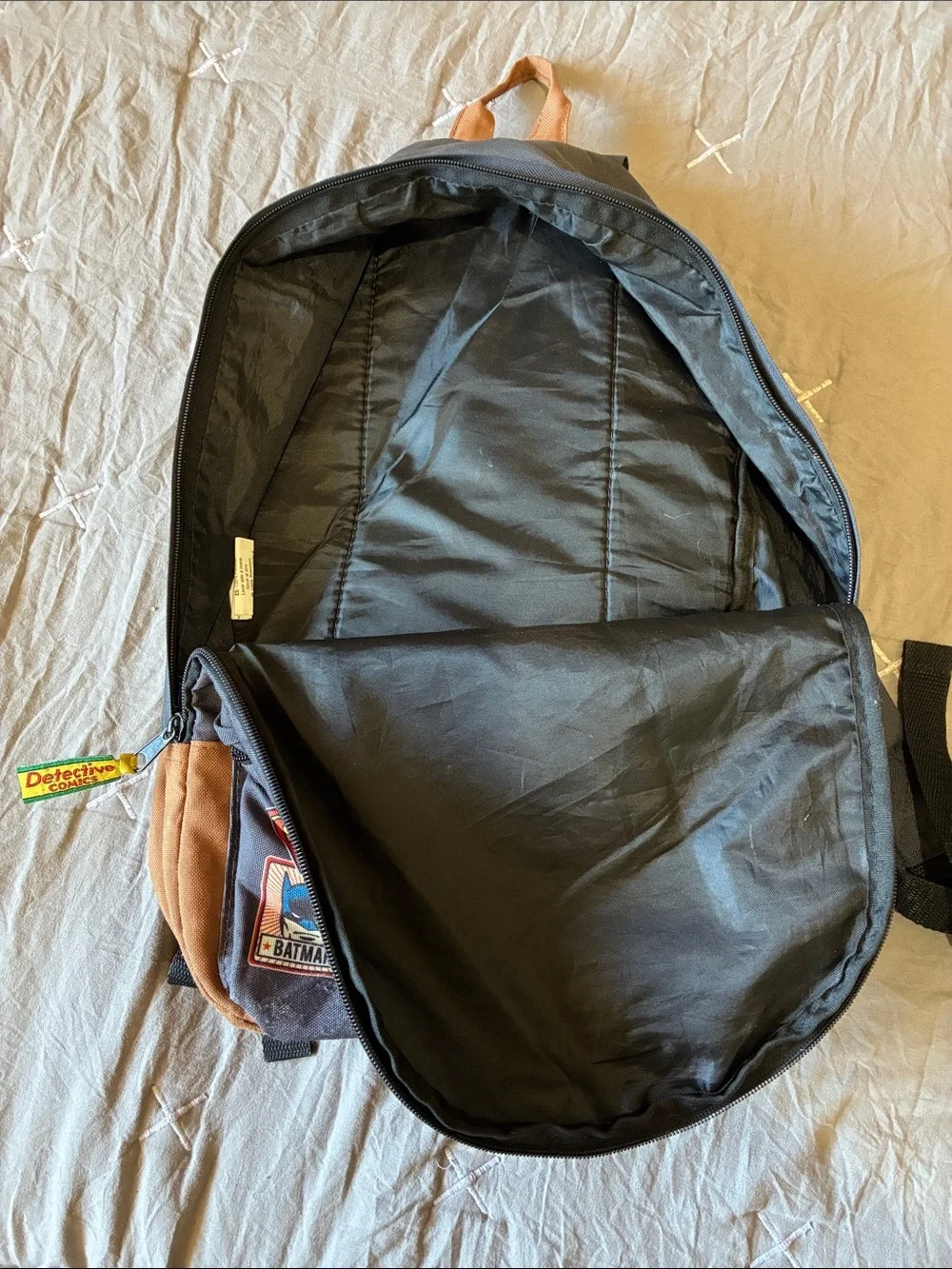 DC Comics Black and Brown Batman Sticker Backpack